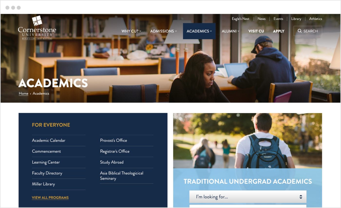 Case Study | Cornerstone University - MINDSCAPE