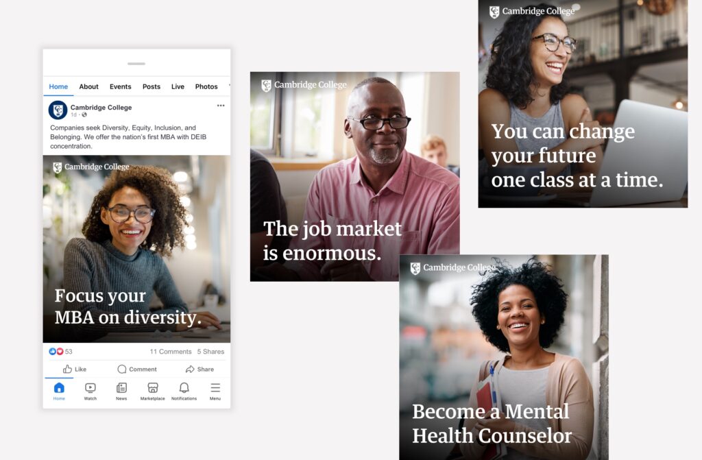 Cambridge College Digital Ads - MINDSCAPE