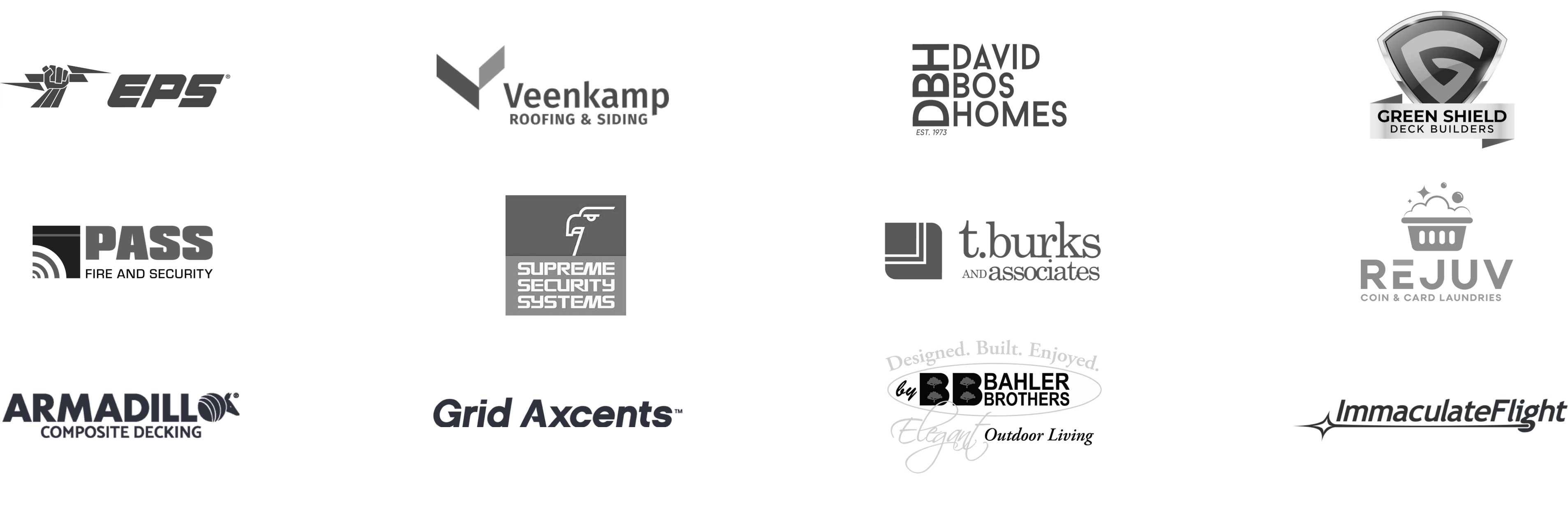 Professional services logos of clients we've worked with