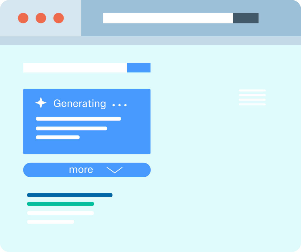 Search results showing an answer displayed before traditional website links.