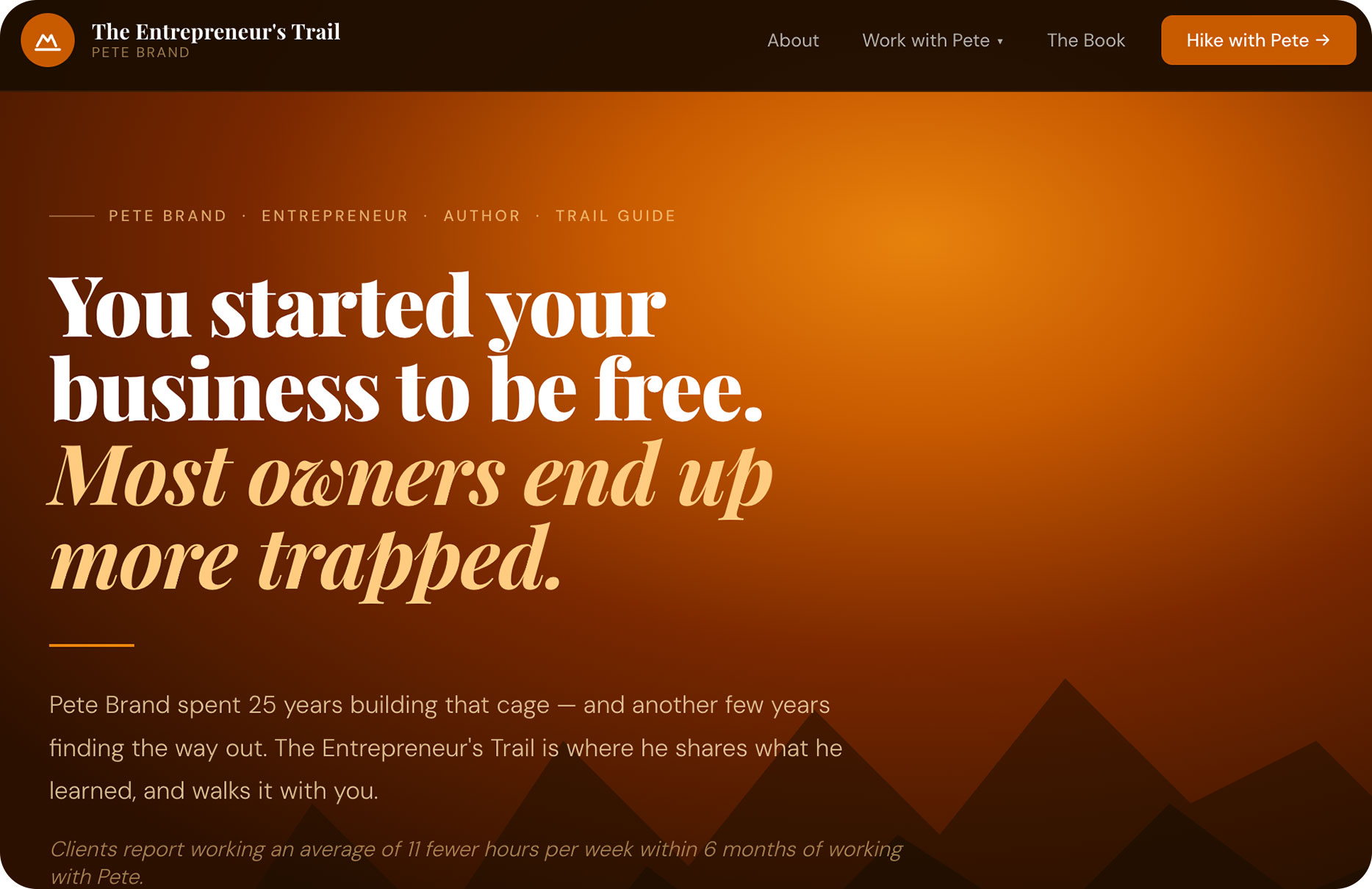 The Entrepreneur's Trail Screenshot